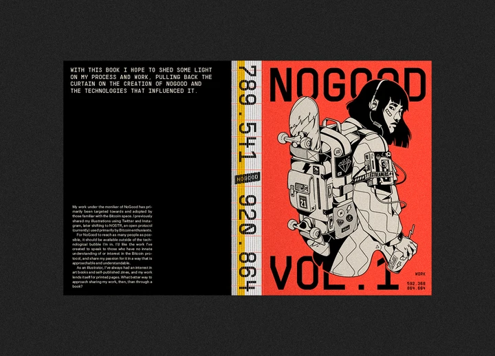 The book's spine design